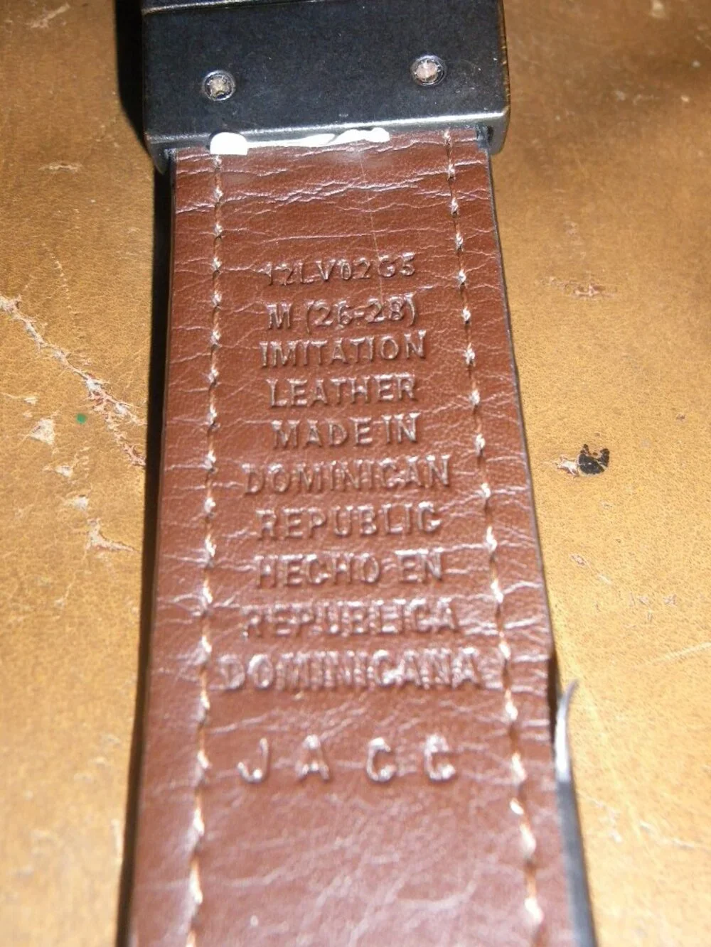 Boy’s Levis Imitation Leather Belt Size 26-28